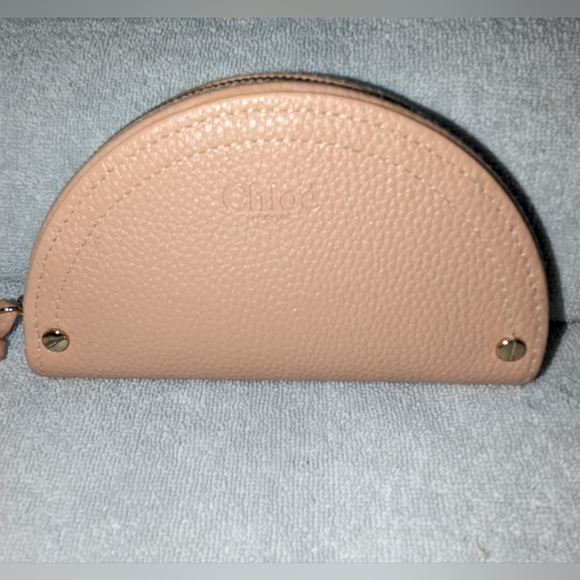 Chloe perfume half moon cosmetic case. - Picture 1 of 8